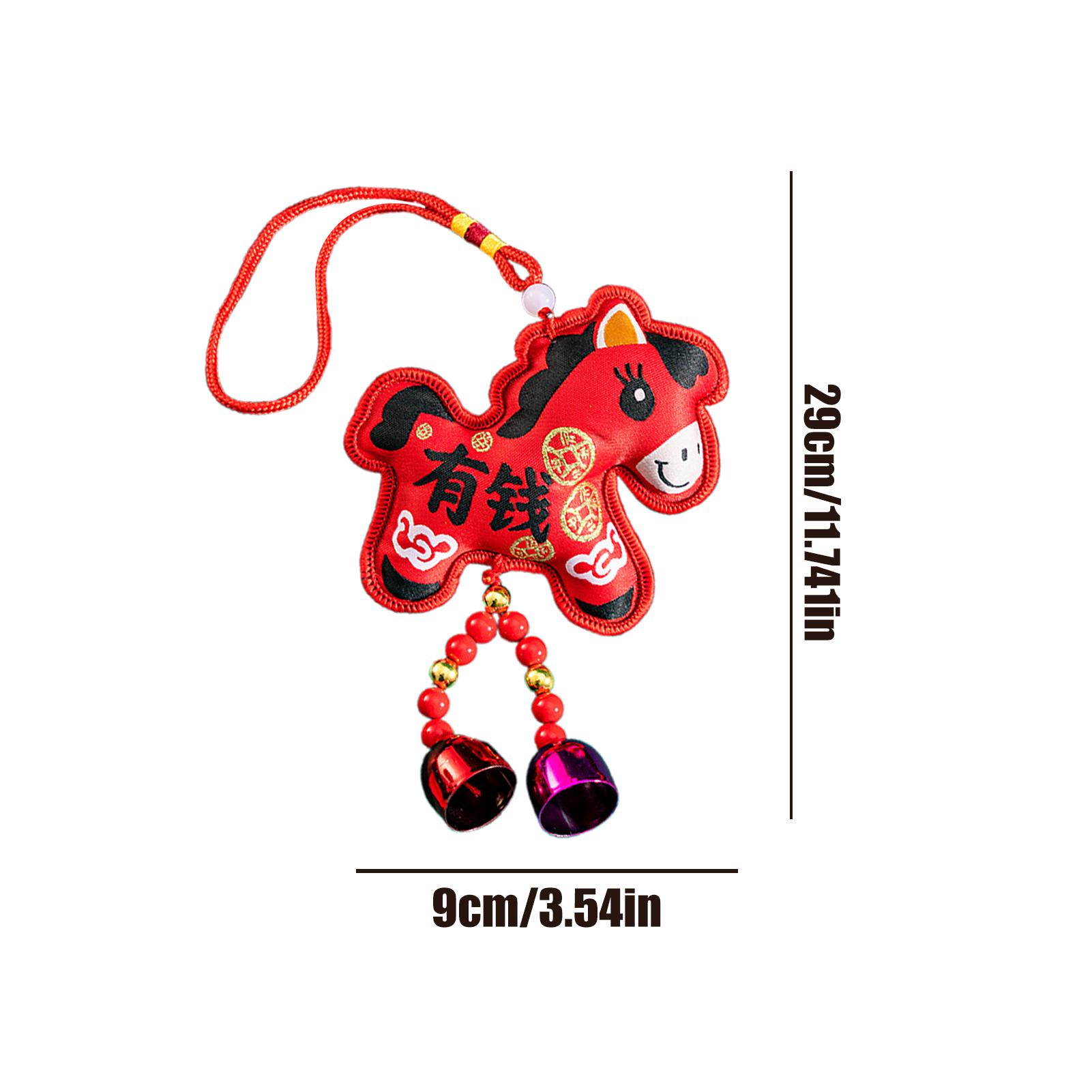 

2026 Year of the Horse Embroidered horse Mascot Pendant New Year Companion Gift Lucky Fragrant Bag Fragrant Bag Decoration