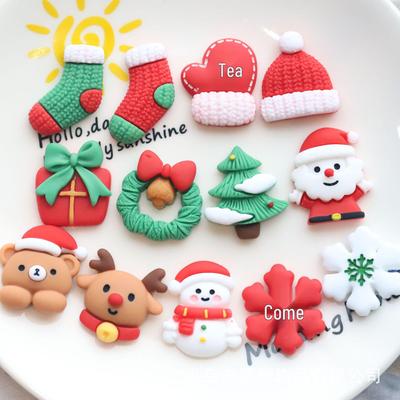 Handgefertigte Weihnachtsdekorationen aus Harz: DIY Dekorations-Aufnäher & Cremekleber Geschenkbox Set