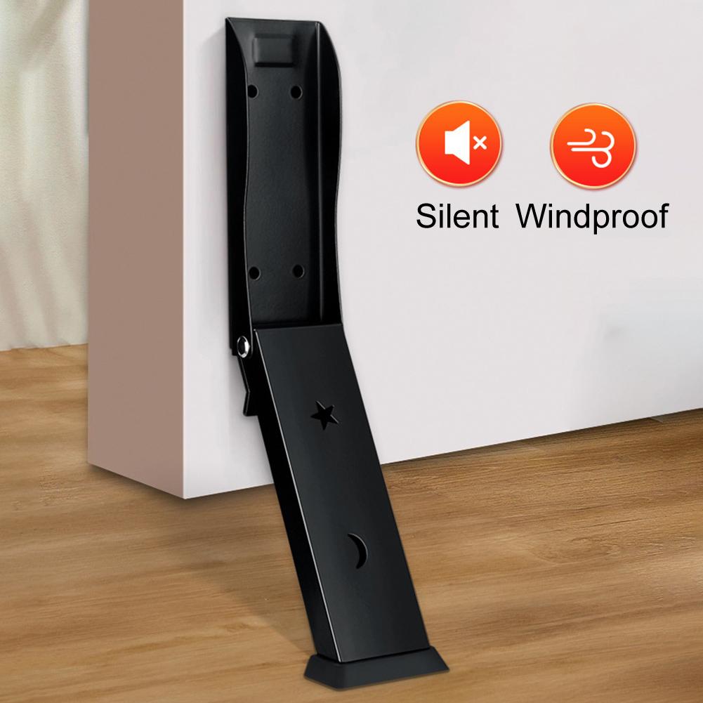 1pcs Folding Foot Door Positioner Brake Door Stop Anti-collision Foot Touch Random Stop Windproof Door Stopper Hardware