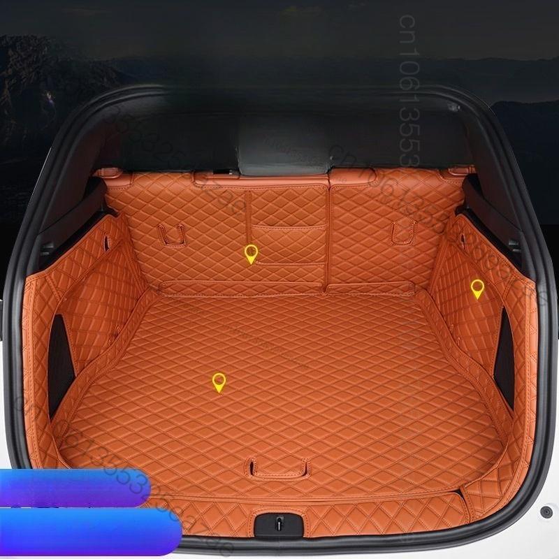 For 2026 2025 2024 Xpeng G6 Car Boot Mat Rear Trunk Liner Cargo Protection Leather Mat Interior Modification Accessories