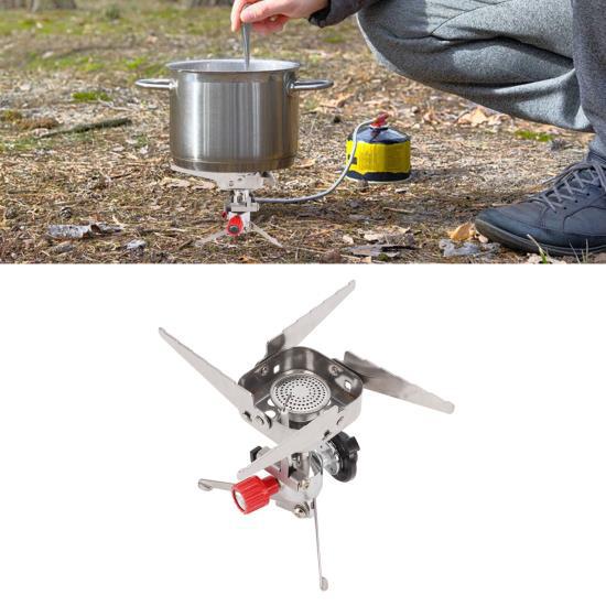 Folding Pocket Stove Camping Emergency Gas Stove Ultralight for Outdoor Picnic Hiking Activities