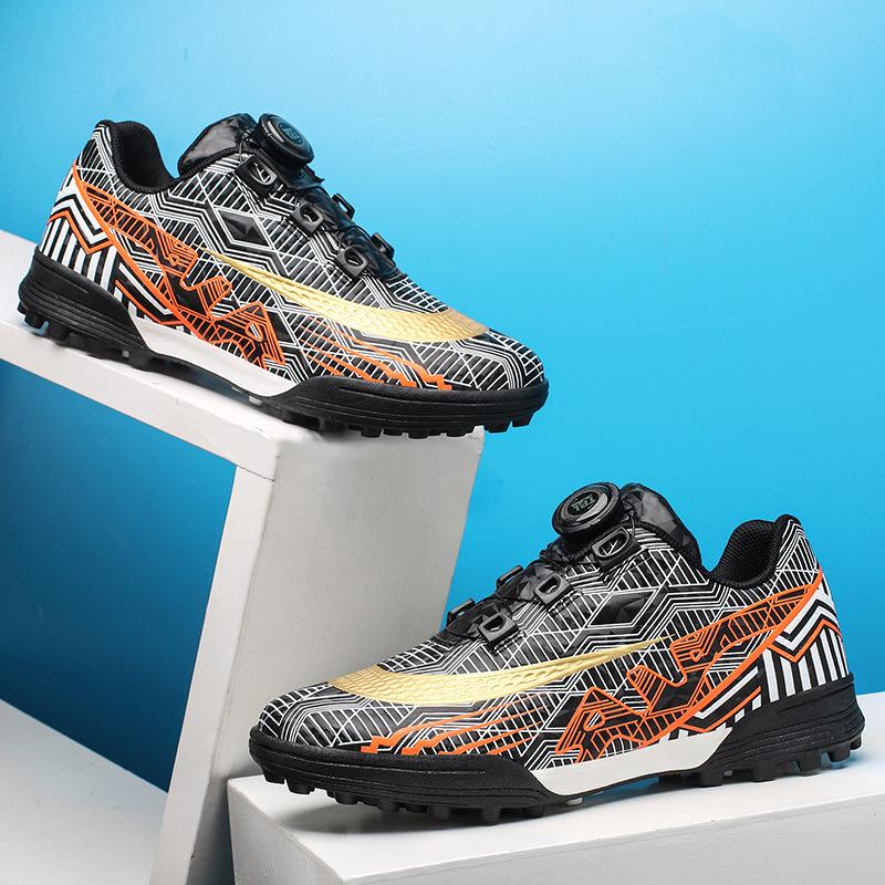 New Season Rotating Buckle Football Shoes for Kids - Breathable, Short Studs for Boys & Girls