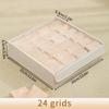 7/16/24 Grid Underwear Storage Box Cotton Linen Clothing Bra Cabinet Drawer Sock Storage Box Wardrobe Clothes Divider