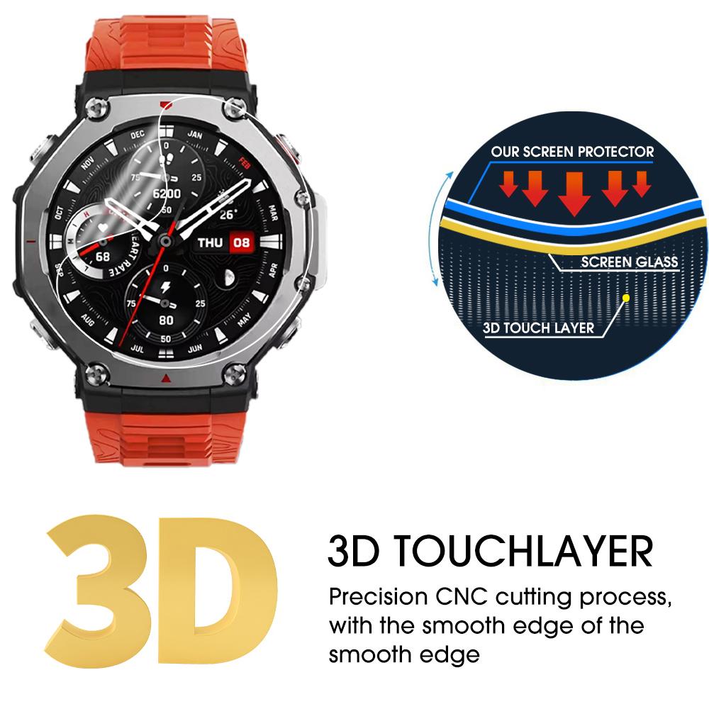 Soft Hydrogel Films Screen Protector for Huami Amazfit T REX 3 Clear Full Cover Flim for Amazfit T-Rex 3 Smartwatch Accessories