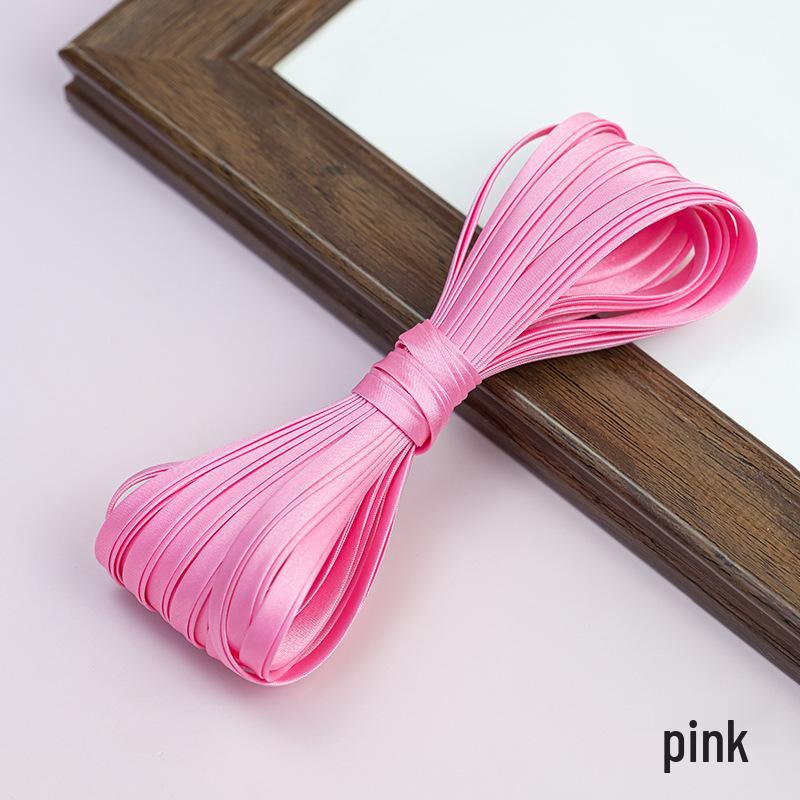 Hengmeihe Satin Cheongsam Paspelband - 0,6 cm Bügelfreie Saumeinfassung für Bekleidungszubehör