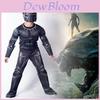 Impressive Black Panther Kids Boy Costume With Lifelike Muscle Design For Parties