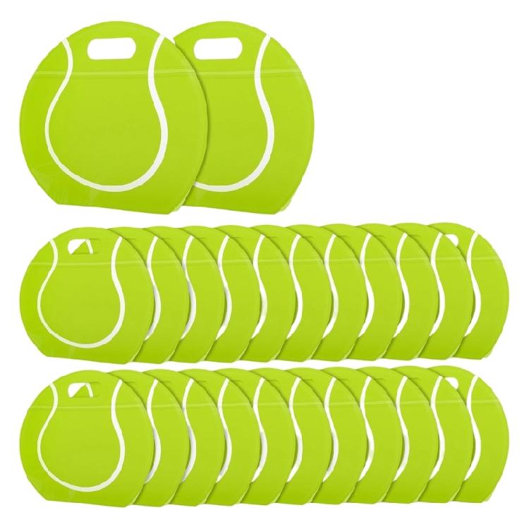 24Pcs Sports Pattern Treat Bags Waterproof Clear Plastic Handheld Gift Bag for Candy Chocolates Small Toy Birthday Treat