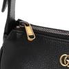 Gucci Aphrodite Gold-Plated Double G Logo Zipper Closure Leather Underarm Bag Mahjong Bag Handbag Shoulder Bag Women Bags Black 739076-AAA9F-1000