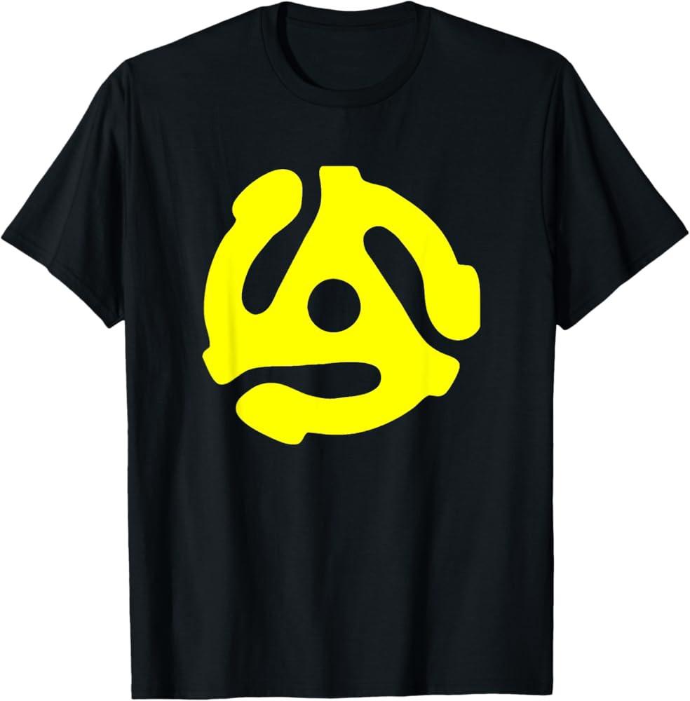 

45rpm RECORD ADAPTER T-SHIRT Hip Hop Beastie DJ EQUIPMENT boys Unisex Te S