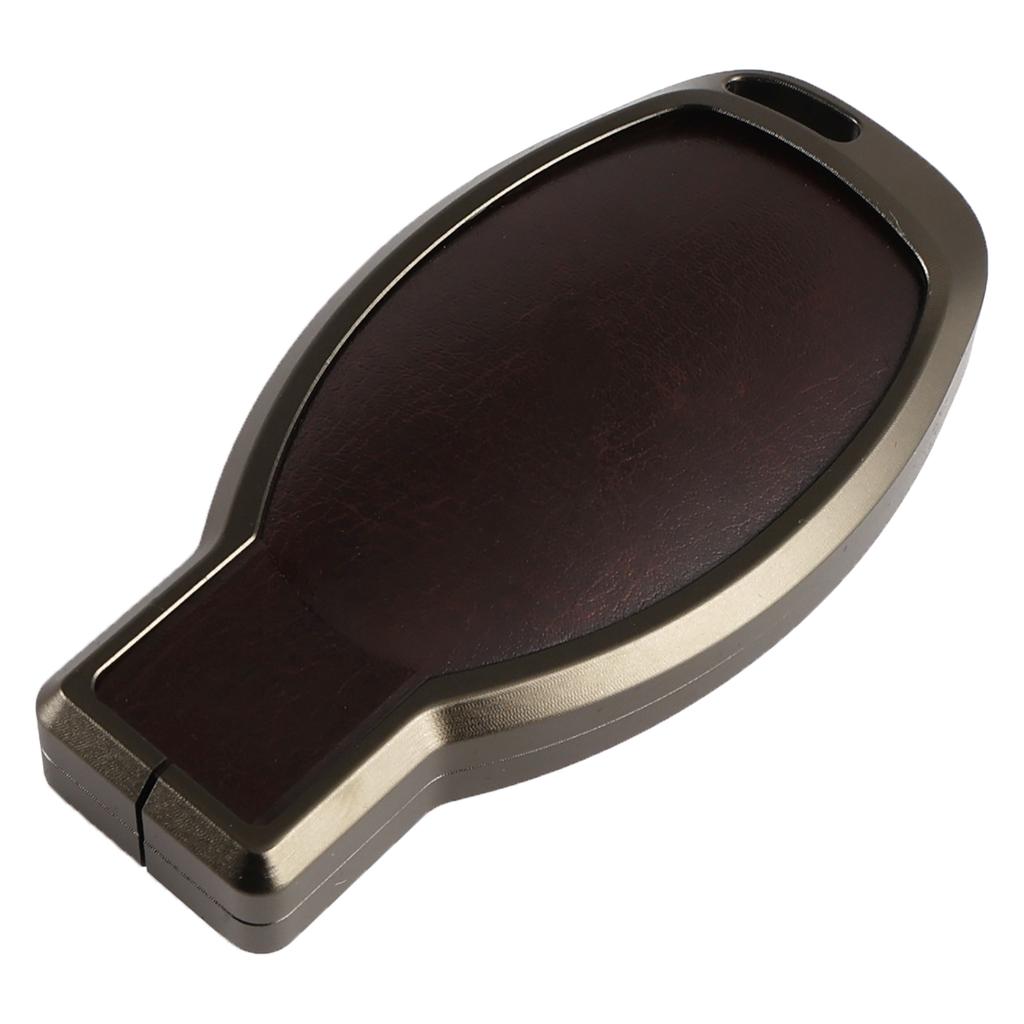 Legierung Aluminium TPU Autoschlüssel Braun Hülle Abdeckung Für Benz GLC GLK CLS GLA CLA AMG