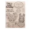 1pcs Have A Sweet Birthday Food Transparent Clear Silicone Stamp