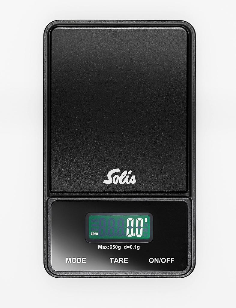 Solis Digital Pocket Scale, Compact Barista Accessory, 7.6x12.3x2.0cm (SK1030), Black