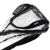 Clear Sling Bag PVC Transparent Chest Bag Comfortable Travel Cross Shoulder Backpack Black