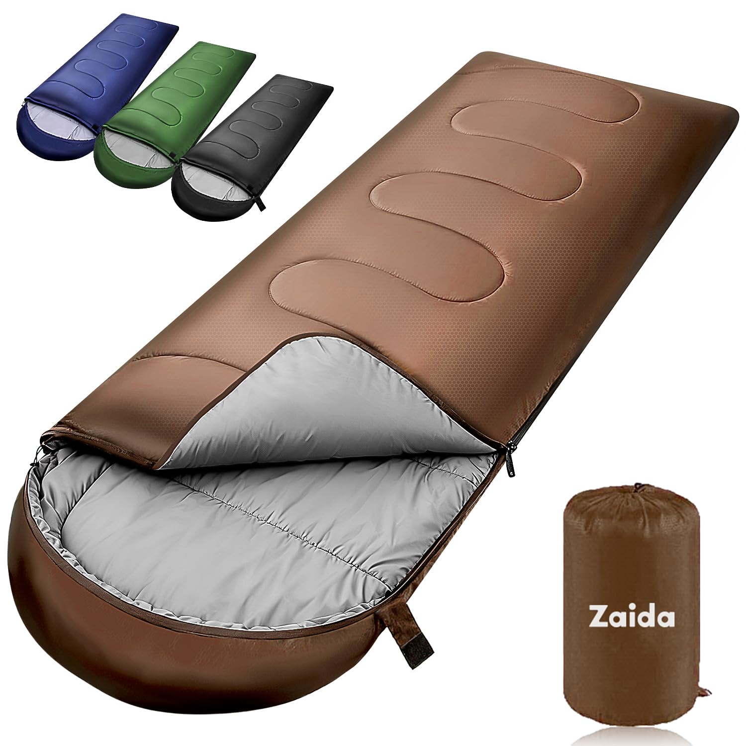 

Sleeping Bag, Summer/Winter Use, 4-in-1 Multifunctional, 230T Waterproof, All-Season, Guest Blanket, Envelope Type, Ultralight, Ultra Warm, Cold-Resis