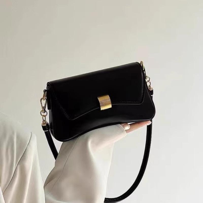 French underarm bag, new trendy niche design light luxury baguette bag women's high-end single shoulder crossbody handbag