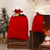 Vánoční sametový pytel Santa se stahovací šňůrkou Červený pytel na dárky Santa Velký pytel na balení dárků pro vánoční dárek Párty potřeba