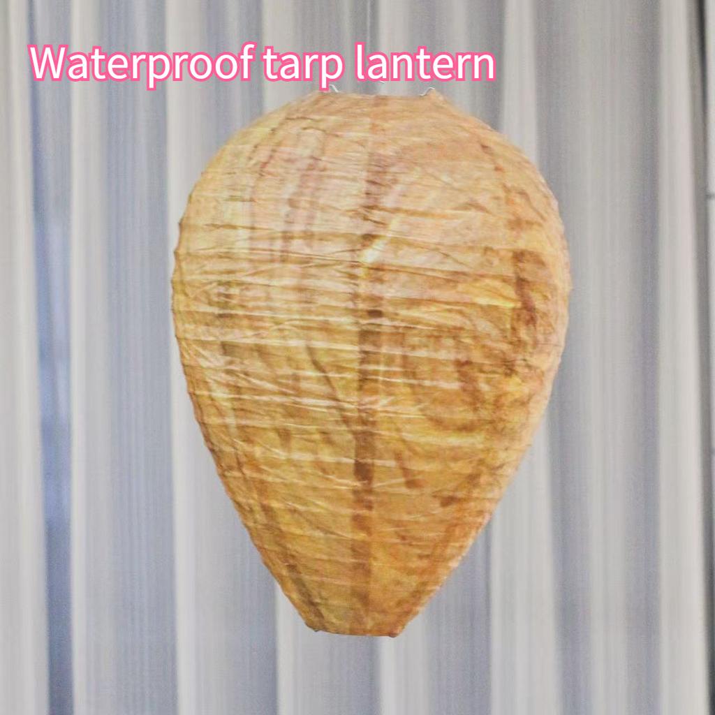 Simulation Wasp Nest, Natural Bee Repellent, Outdoor Hanging Artificial Beehive, for Garden Patio Porch Courtyard