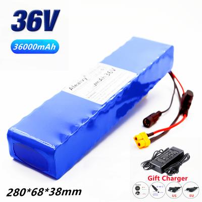 36v 36ah 18650 bateria de lítio recarregável 10s3p 500w alta potência para bicicletas modificadas scooter veículo elétrico com fusível bms
