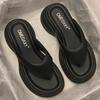 Internet-Berühmtheit weiße erhöhte dicksohlige Flip-Flops Damen Sommerbekleidung 2025 neu super angesagt vielseitig Strand coole Slipper