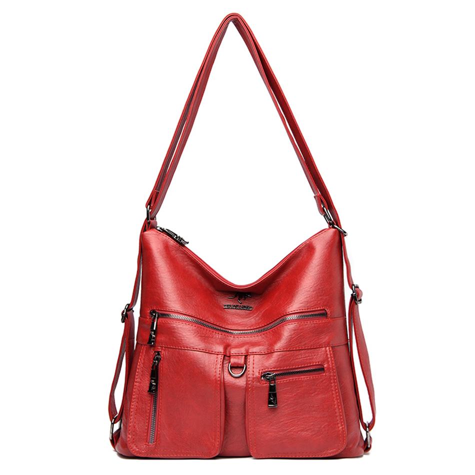 Hochwertige Luxus-Handtaschen aus Leder für Damen, Designer-Multifunktions-Umhängetaschen für Damen, Reiserucksack