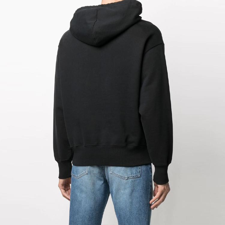 AMIPARIS Matching Color Heart Hoodie Unisex hoodies Black E21HJ058747-001