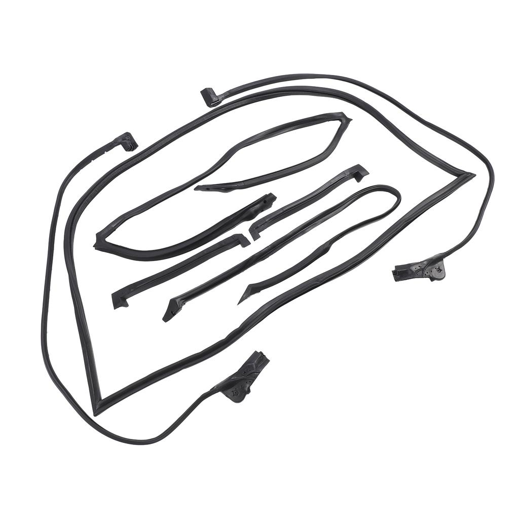 7pcs Full Weatherstrip Kit 9096GGW Water Resistance Rubber Car Seal Strip Set for C4 Coupe 1990‑1996