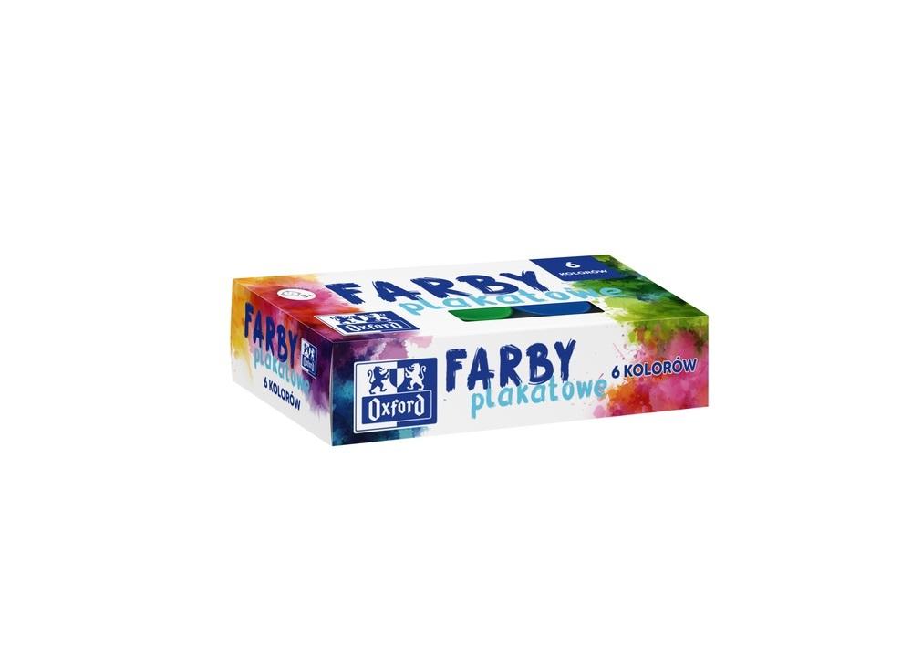 FARBY PLAKATOWE 20ml 6 KOLORÓW OXFORD 400167103