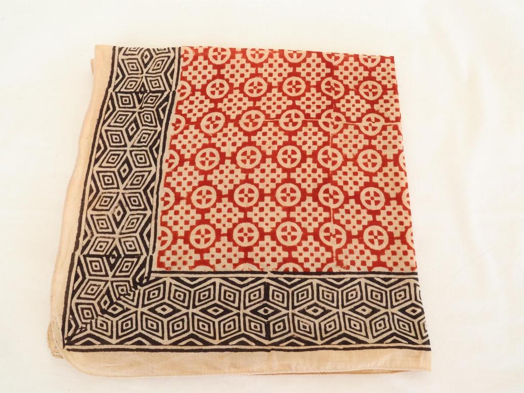 Organic Cotton Bandana Set: Hand Block Print Paisley Scarf