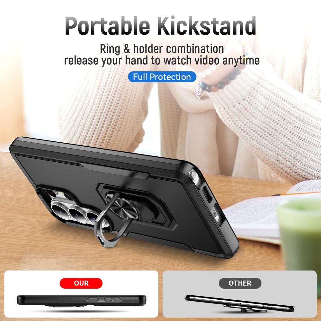 Durable Ring Holder Cell Phone Bag Case for Samsung Galaxy S26 Ultra 5G S25 Plus S24 FE S23 S22 Ultra S 26 25