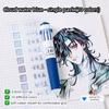 LANGUO 146/10 Colors Ballpoint Pen 0.8mm Cartoon Soft Grip Press for Drawing Multicolor Writing Pen Office School Supplies