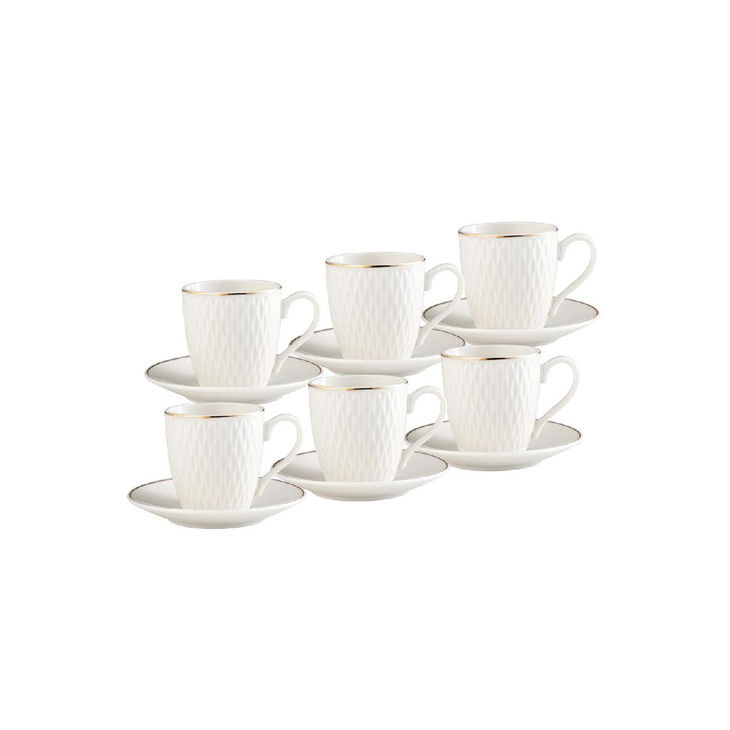 Lora Set Of 6 Coffee Cups 90 Ml