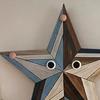 3 Pcs Rustic Sun Moon Star Wooden Wall Art Bohemian Style Vintage Wall Hanging Decorations for Boho Farmhouse Living Room Bedroom Decor