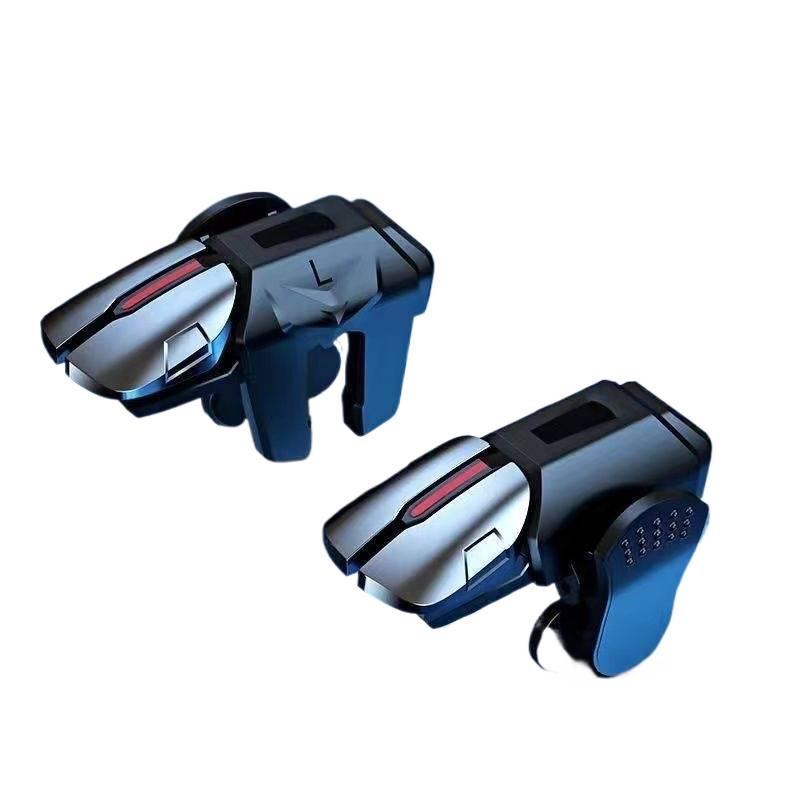 Six-Finger Auto-Fire Metal Game Controller for PUBG
