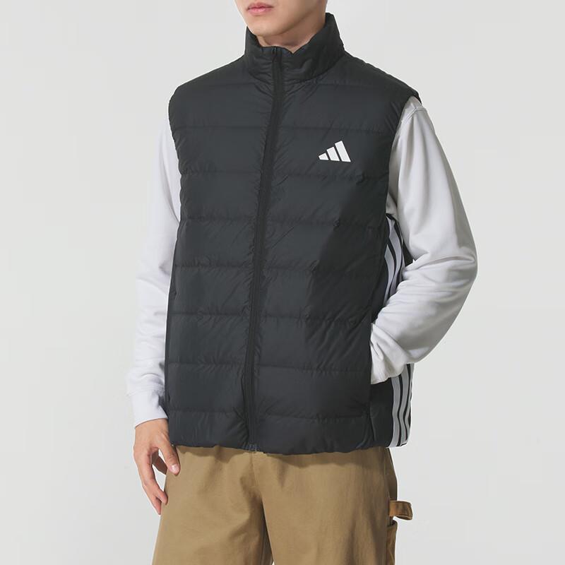 adidas 3-Stripes Warm Comfortable Stand Collar Zipper Down Vest Men Vest KH3984