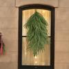 YHOPE 64cm Simulated Soft-Glue Norfolk Needle Wall Hanging Christmas Tree Upside Down Vine Green Plant Holiday Decoration