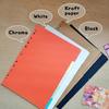 DY.2ten A4 Binder Dividers 11-Holes, Sturdy Kraft Paper Dividers with 5 Tabs for School Office Home, 2 Sets, 10 Paper Index Dividers.