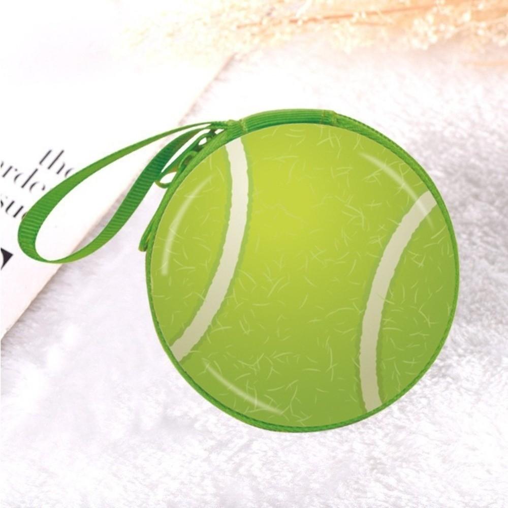 Fashion Ball Pattern Coin Purse Portable Simple Zipper Storage Box Mini Small Wallet Children's Gift