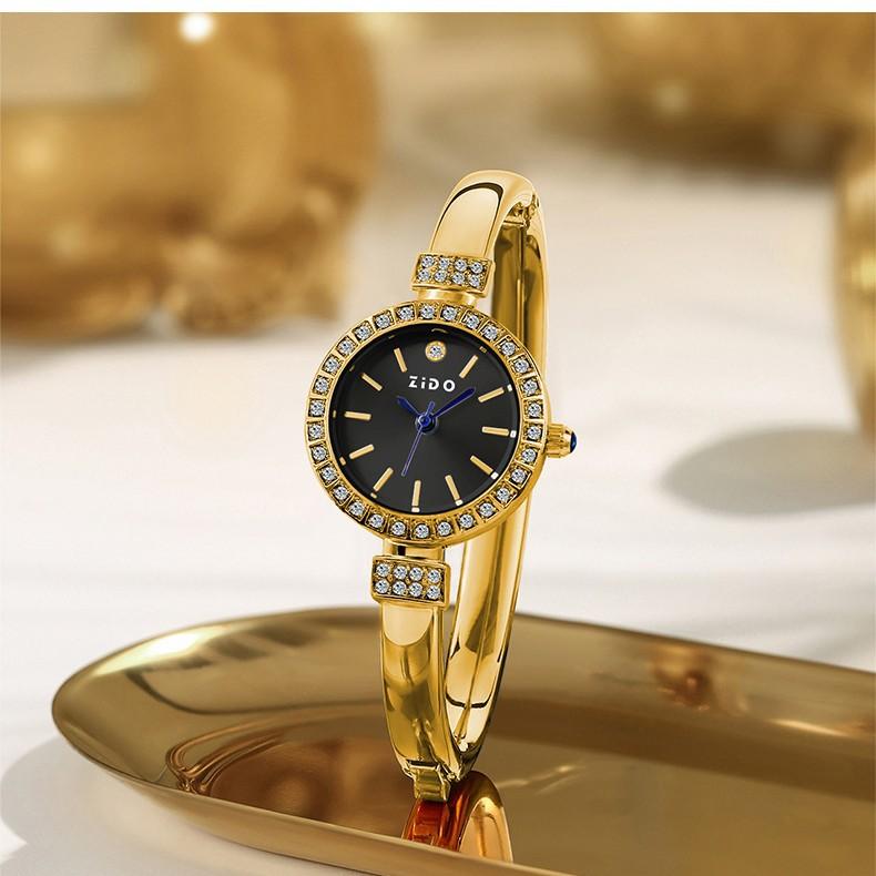 Bracelet Watch, Light Luxury Diamond-Encrusted High-End Women'S Watch, Exquisite And Compact, Quartz Watch
