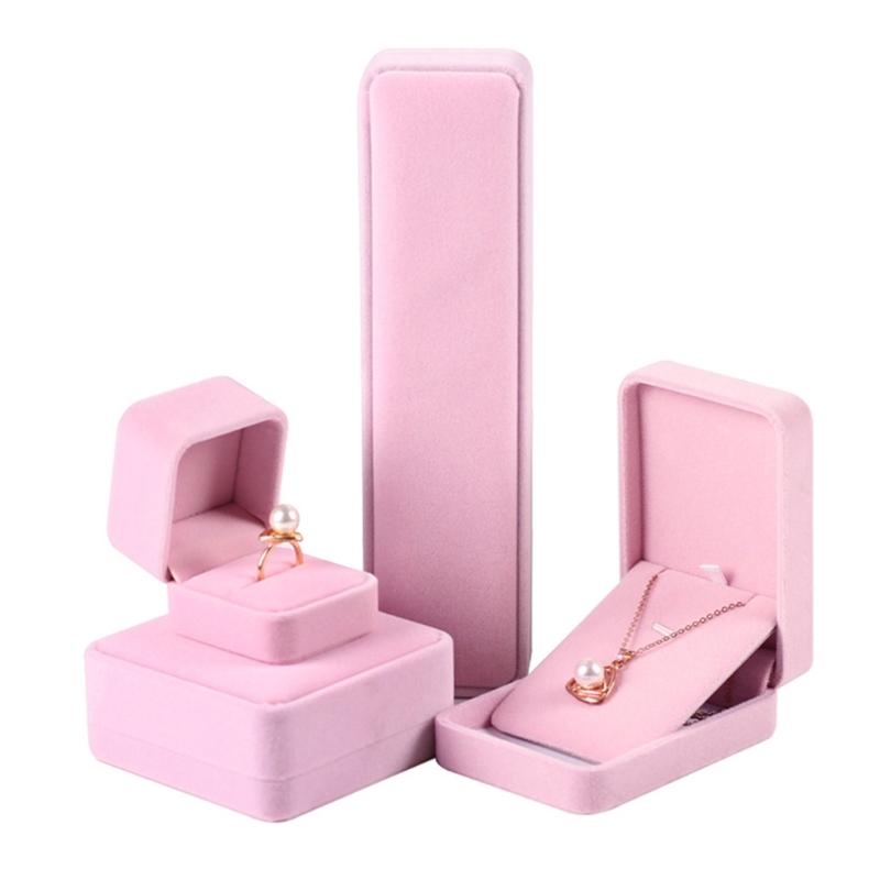 Protective Jewelry Box Portable Jewellery Holder Soft Jewelry Display Case Props Rings/Earrings/Necklace/Bracelet Holder