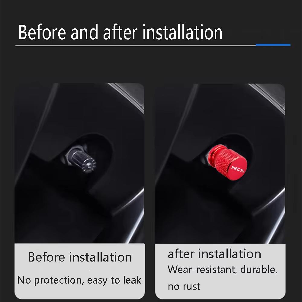 4 Stück für Chery Jaecoo Auto Reifenventilkappen Radreifen Abdeckung J7 J8 7 Tiggo 8plus 8 5 Plus 7pro Max Omoda 5 C5 Arrizo Zubehör