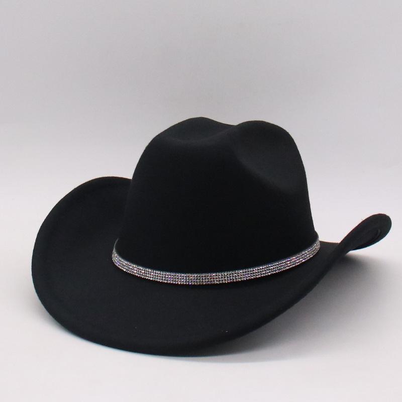 

Western Season Men S And Women S Top Hat, Flat-Brimmed Jazz Hat, Suede One-Word Gentleman S Hat one size fits all (m word)