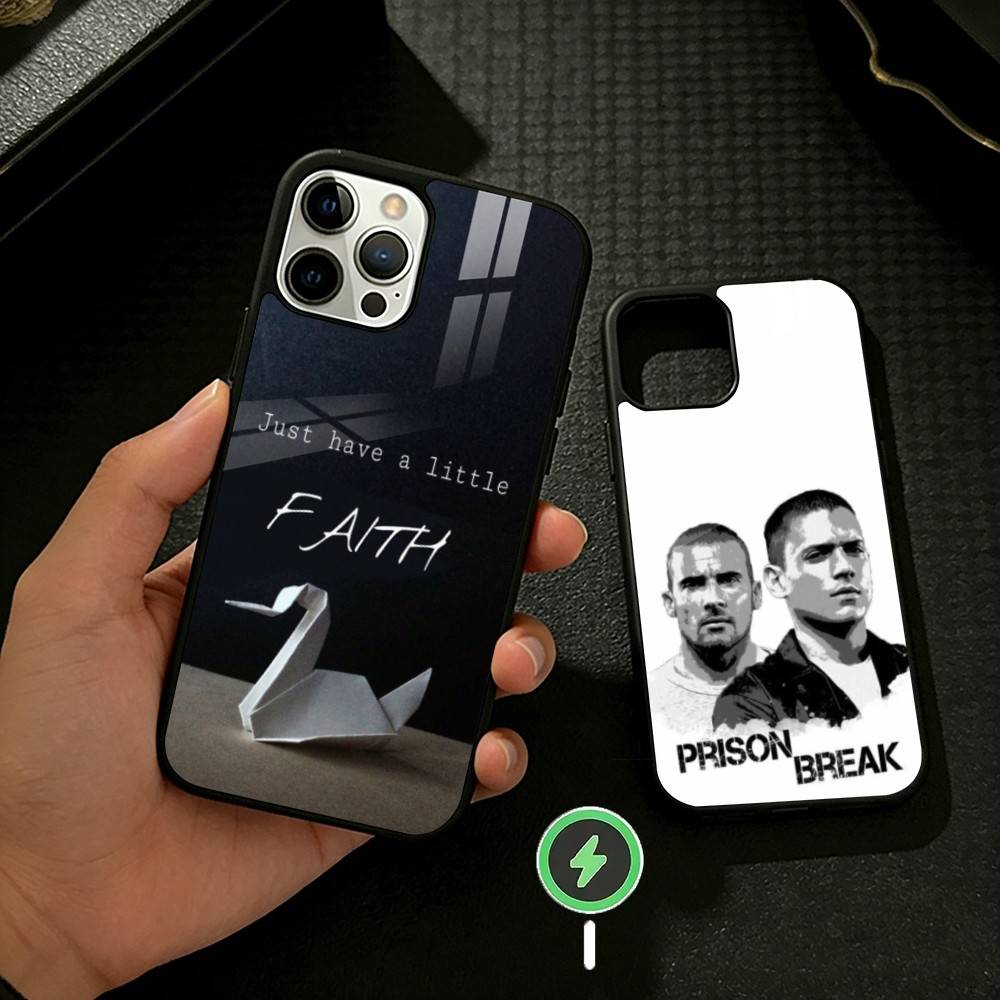 P-Prison Break Phone Case For iPhone 17,16,15,14,13,12,Plus,Pro,Max For Magnetic Wireless Charge