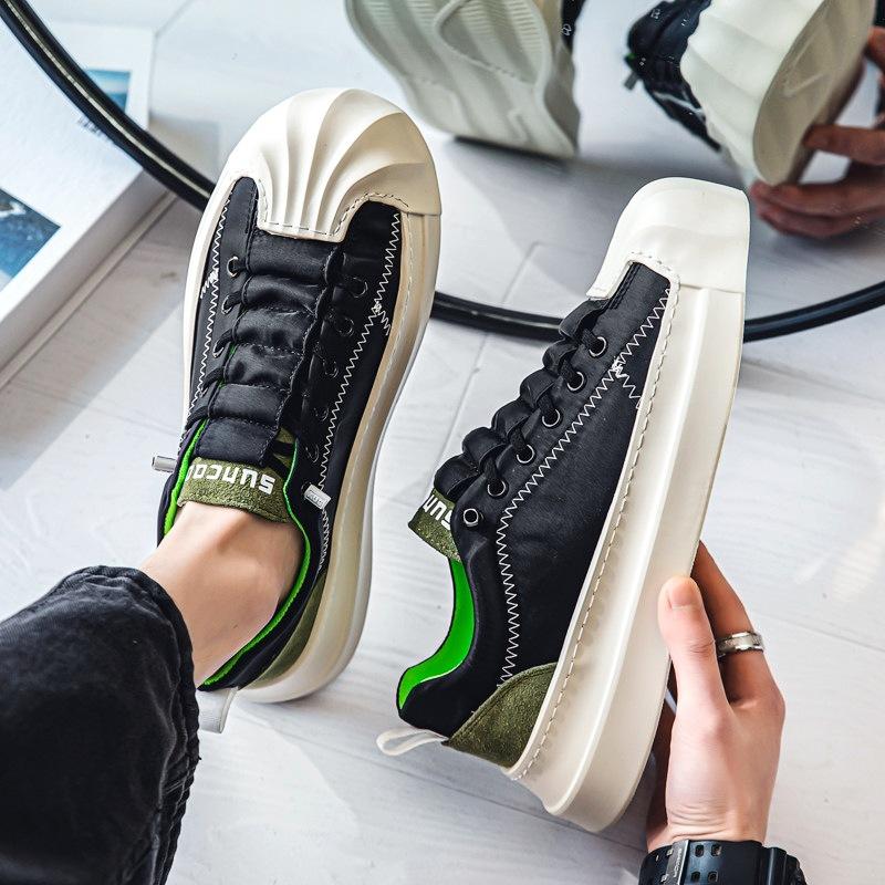 

Лето 2023, дышащая универсальная черная парусиновая обувь, маленькая оригинальная спортивная повседневная модная обувь с открытой головкой 44 чёрный