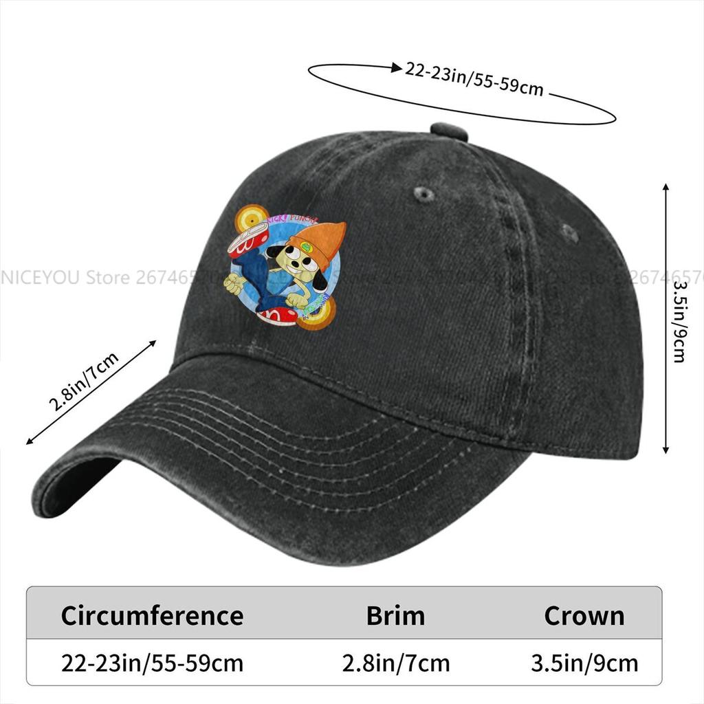 Einfarbige Dad Hats Kick Punch Master Damenmütze Sonnenschirm Baseballkappen PaRappa The Rapper Schirmmütze