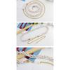 Gespleißter Perlen Damen Gürtel Elegant Vielseitig Elastische Taille Design Mode Perlenbesatz Vielseitig Frühling Sommer