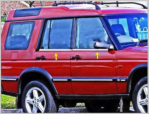 

Окантовка скла (4шт, нерж.) для Land Rover Discovery II