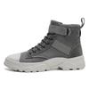 Fashion Men's breathable round toe motorcycle boots casual hiking shoes high top wear-resistant anti-oxidation versatile fashion