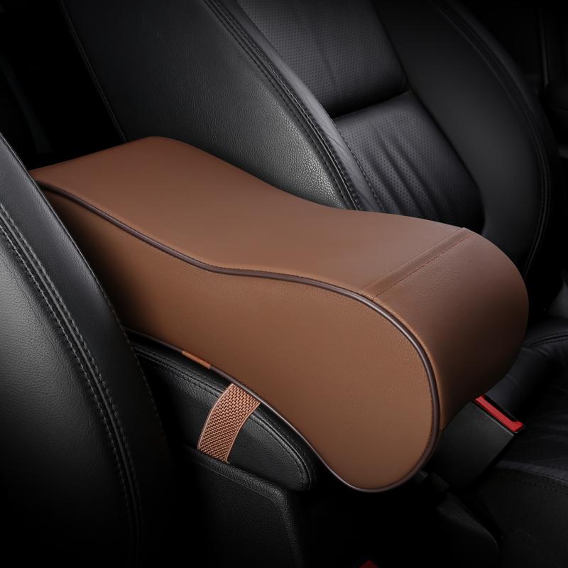 Leather Car Central Armrest Pad Center Console Styling Armrest Comfortable Arm Rest Seat Protective Pad Mat Cushion Pillow Cover
