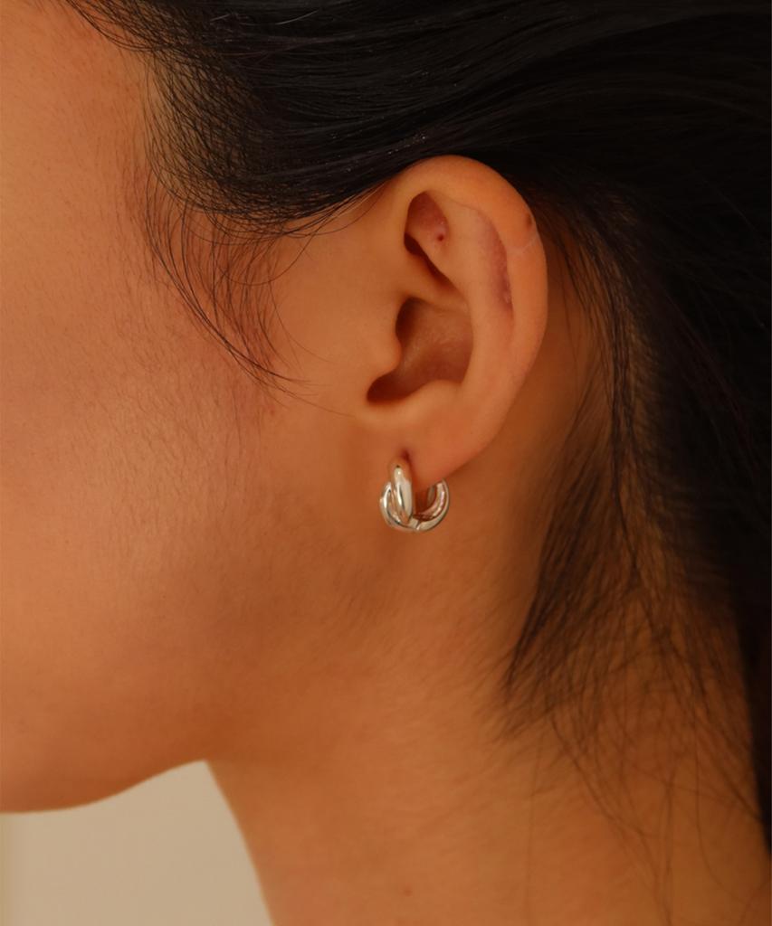 Febor Knot Earring_Silver