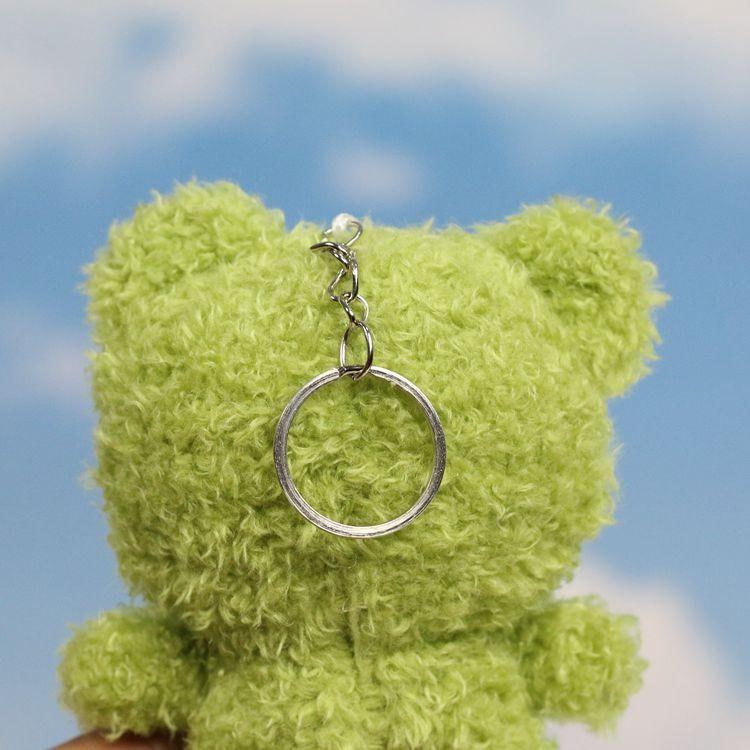 Adorable Plush Bear Keychain Cute Animal Backpack Charm With Soft Pp Cotton Filling